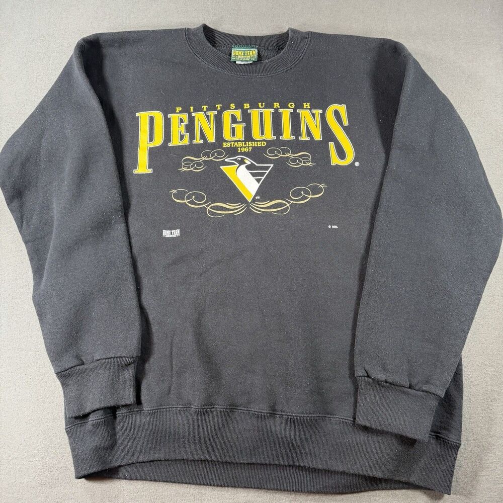Vintage Pittsburgh Penguins Home Team Advantage Nutmeg USA Size Large Crewneck